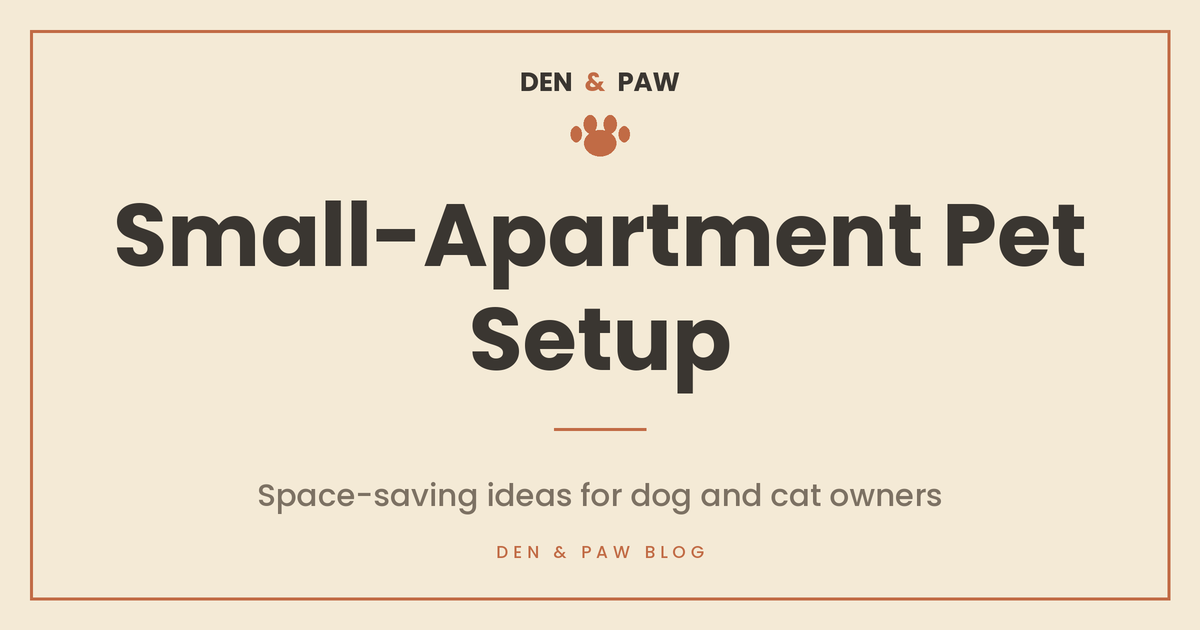 Small-Apartment Pet Setup: Space-Saving Ideas for Dog & Cat Owners